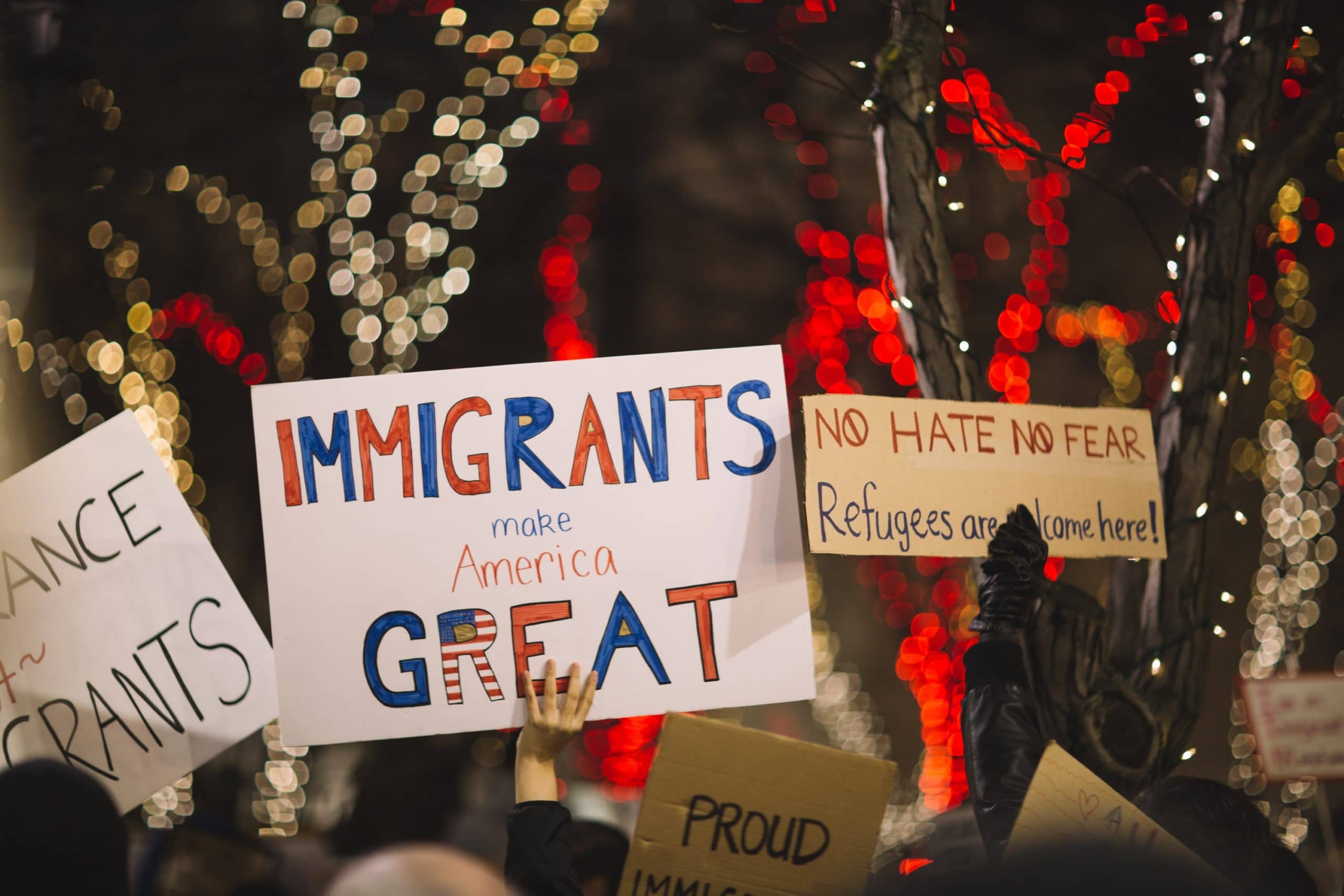 demonstration signs