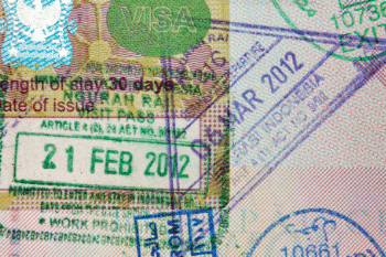 visa stamps in passport