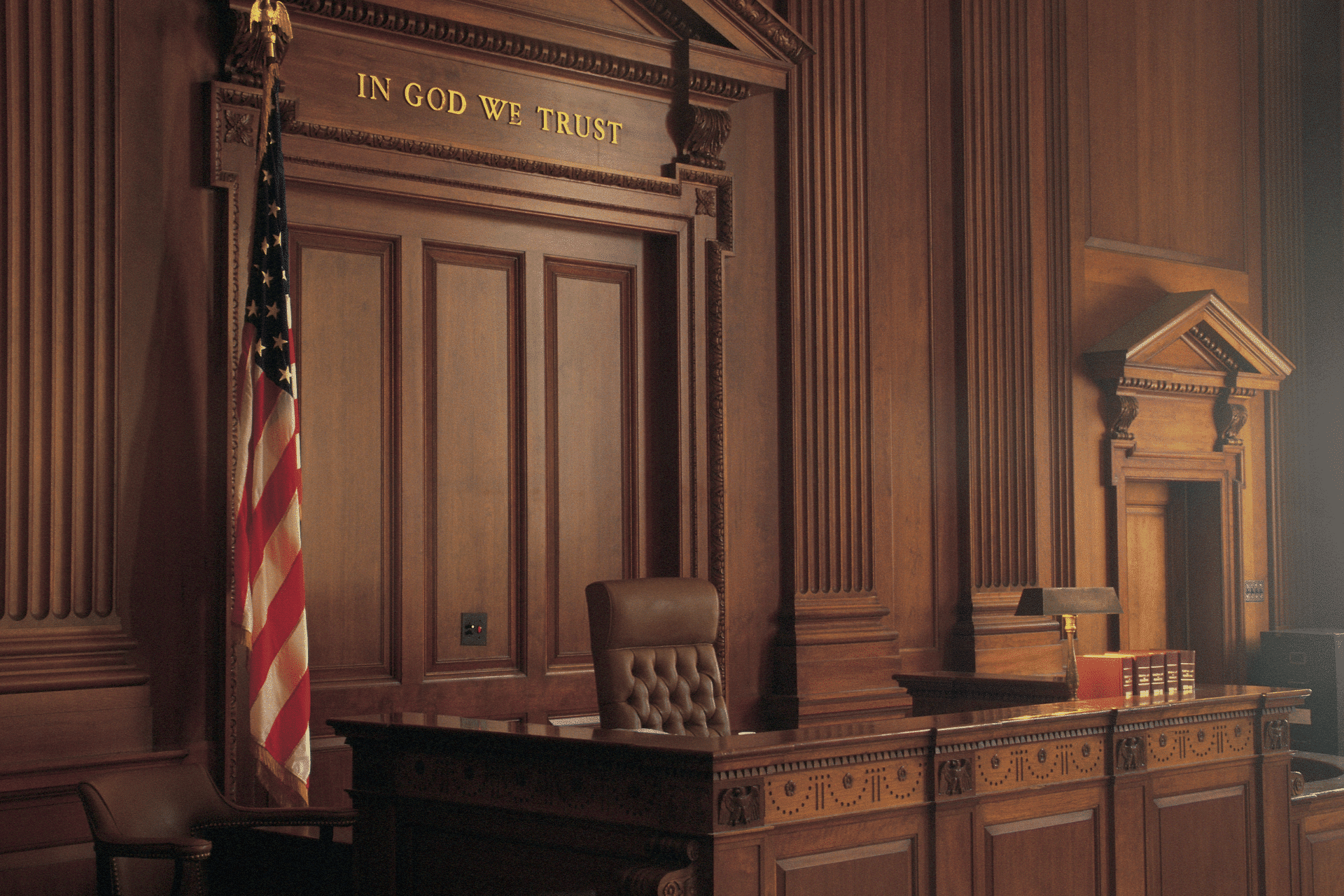 interior of a courtroom