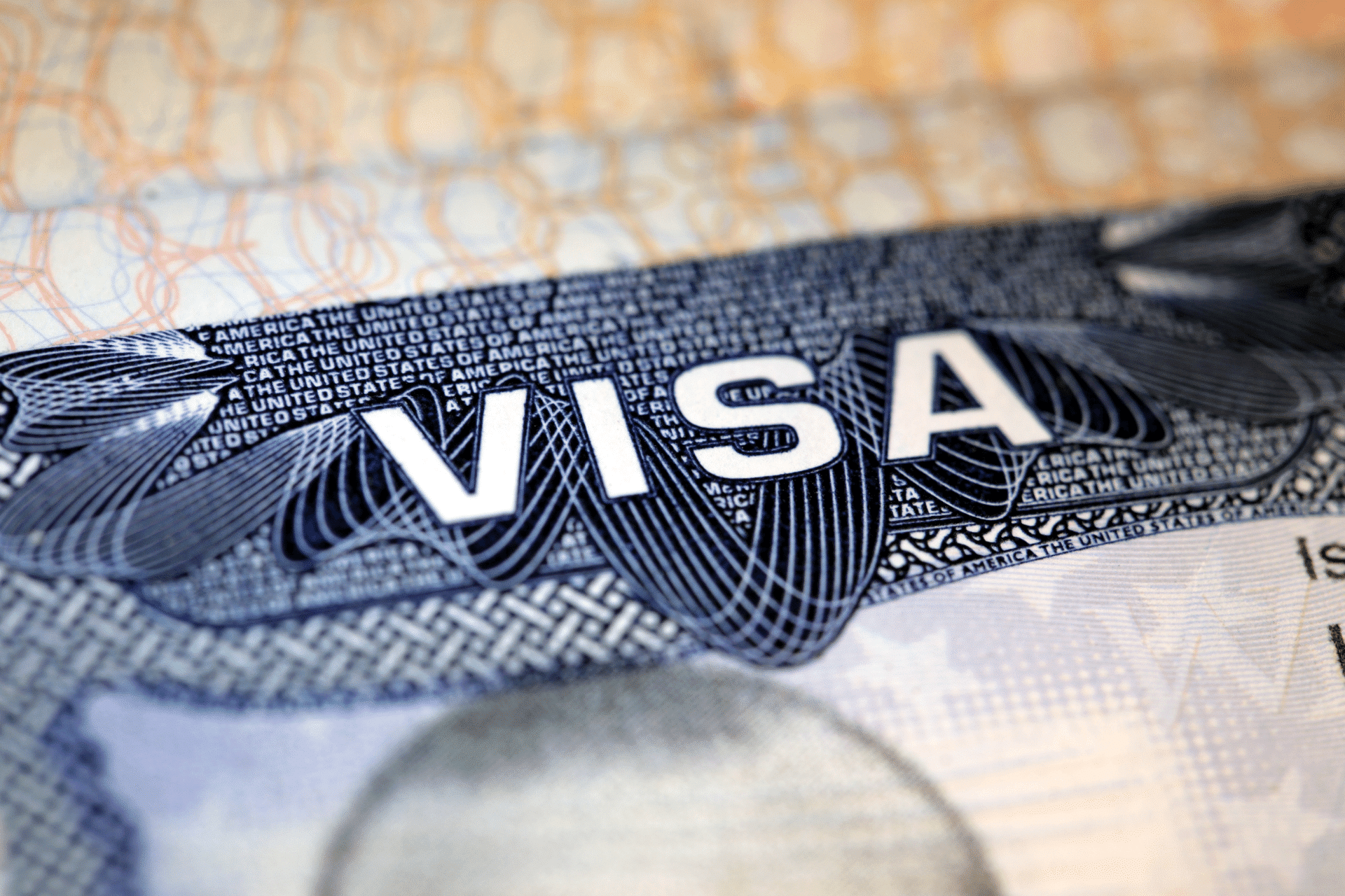 Image of a U.S. Visa