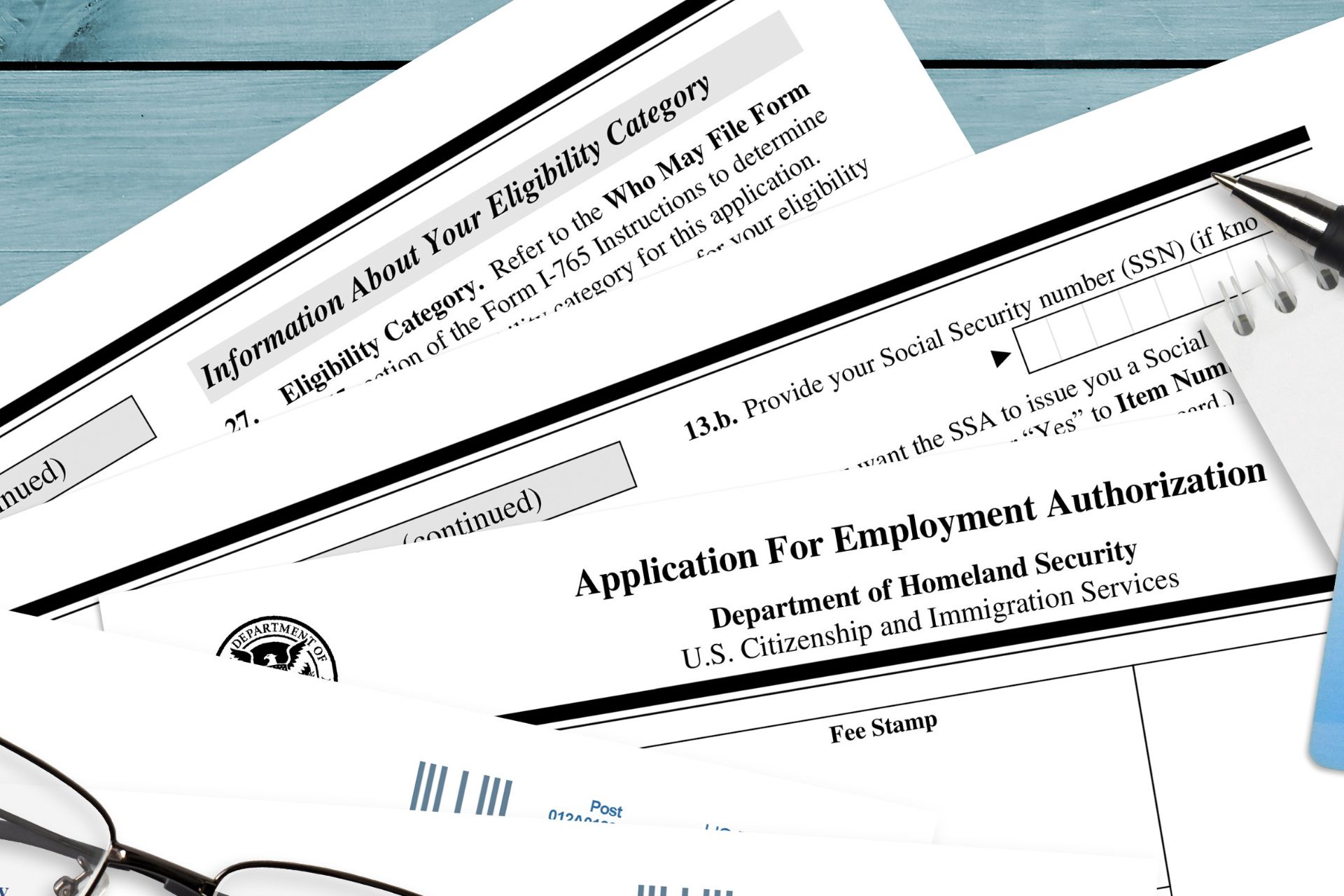 Get a Social Security Number with Form I-765