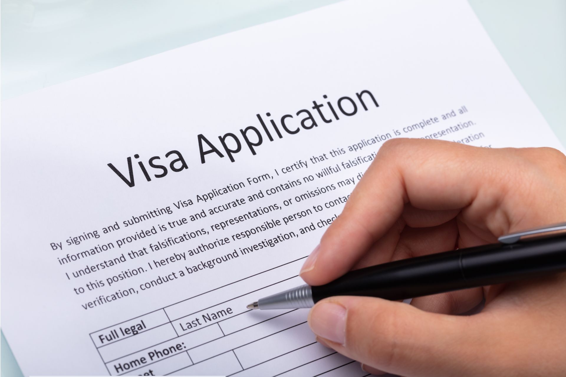 visa application